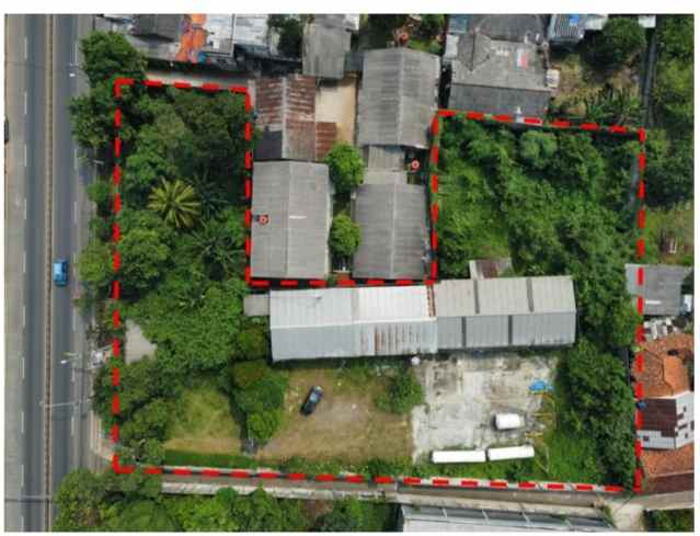 tanah datar pinggir jalan raya provinsi parung bogor