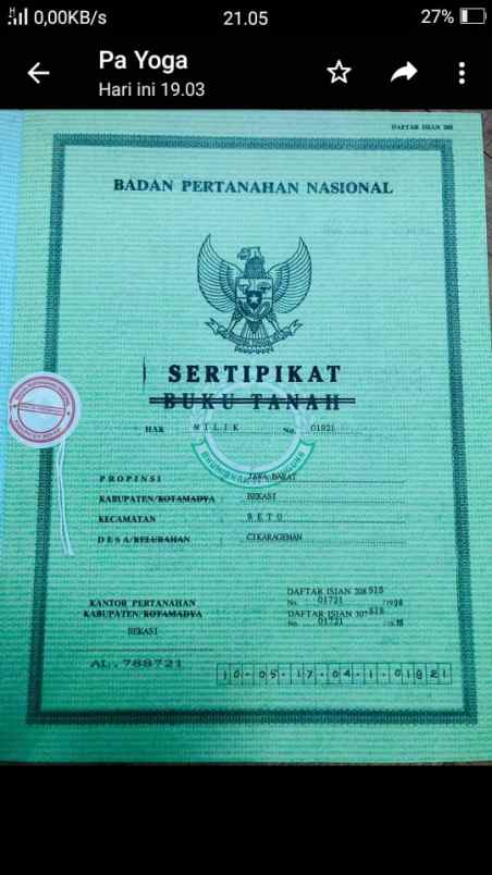 tanah jalan raya cikaregaman