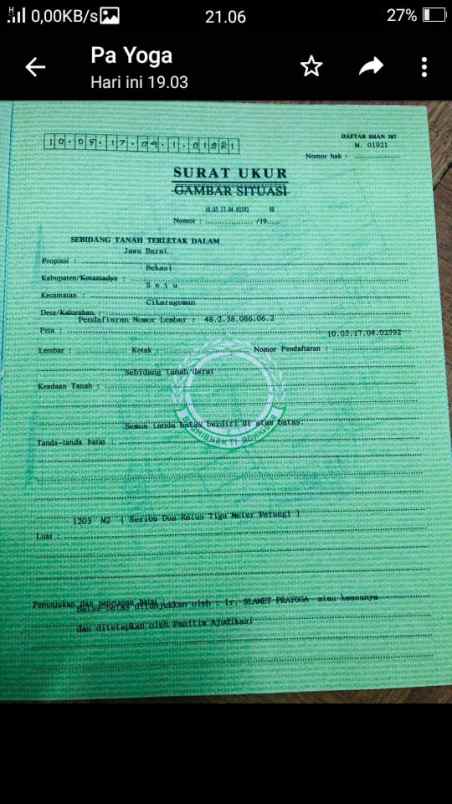 tanah jalan raya cikaregaman