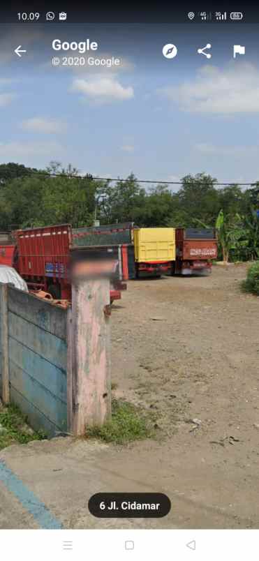 tanah jl cidamar gunung batu