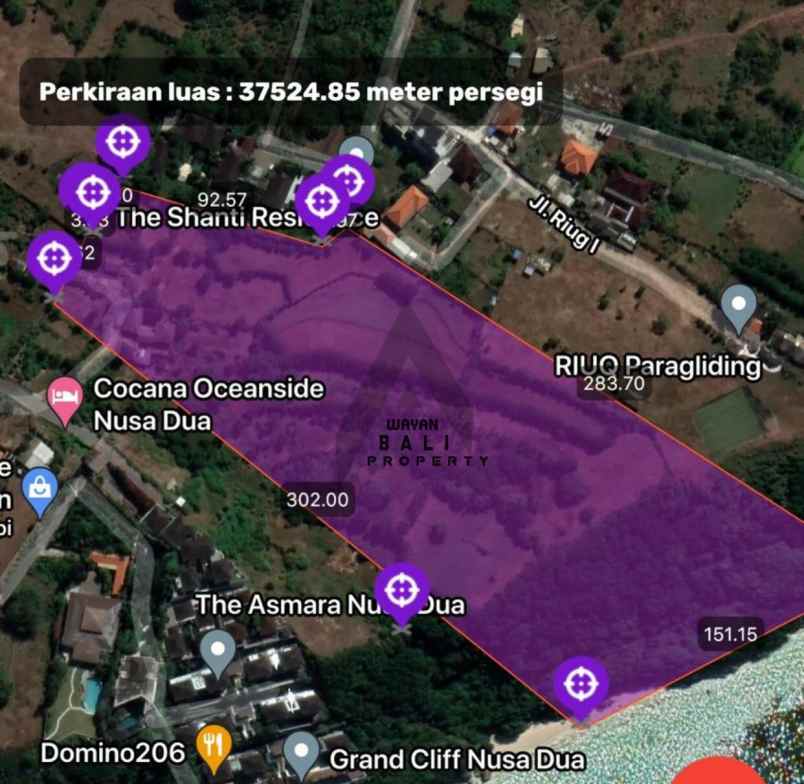tanah jl raya nusa dua selatan