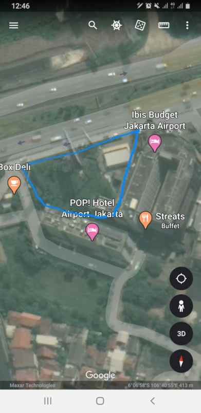 tanah jl soekarno hatta benda