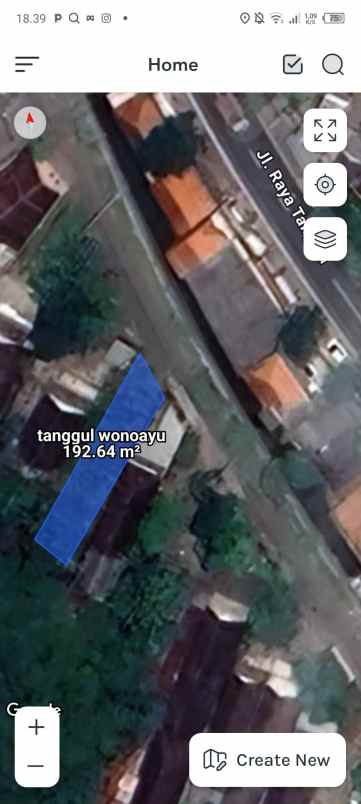 tanah pekarangan 0 jln paving