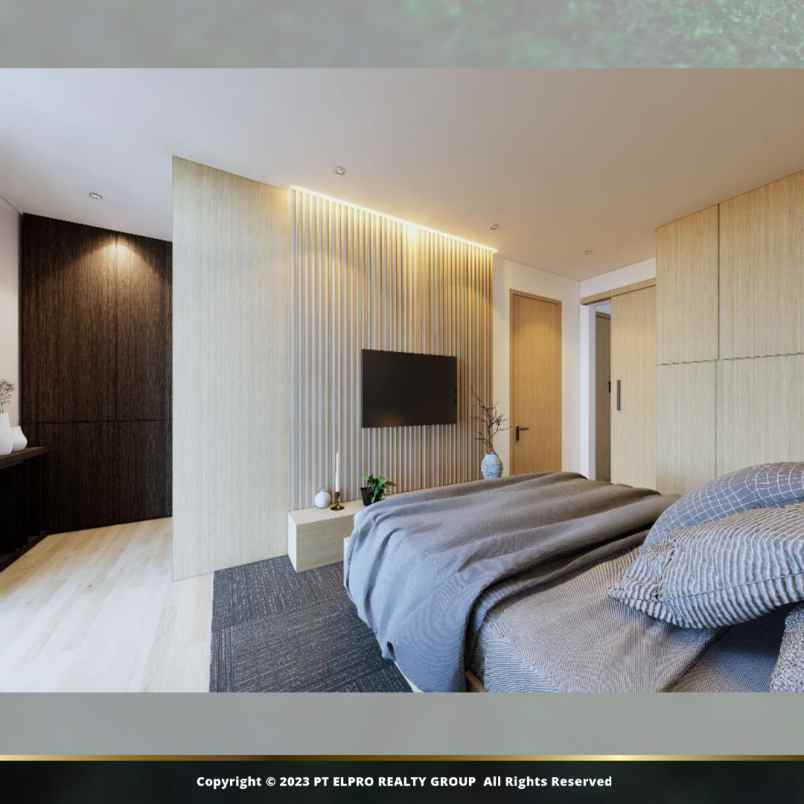 the view bintaro rumah 2 5 lantai rooftop