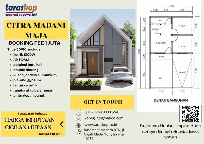 akuisisi proyek perumahan citra madani maja