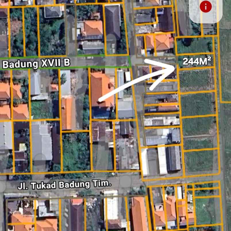 dijual 2 45 are jl tukad badung renon denpasar