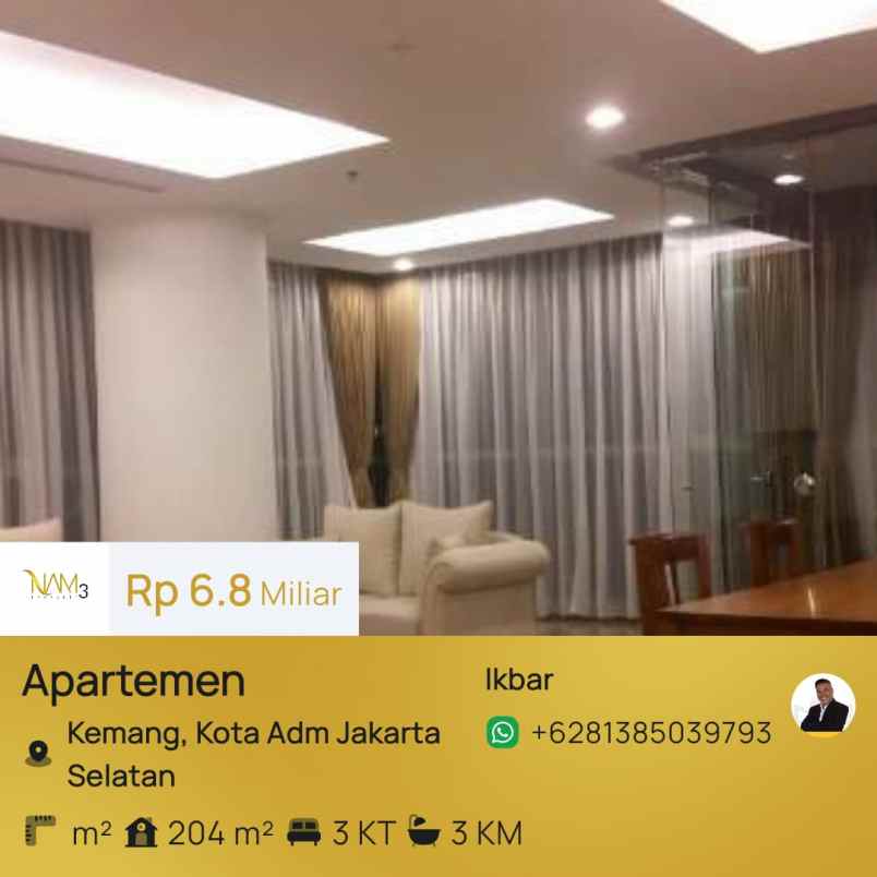 dijual apartemen jl antasari raya