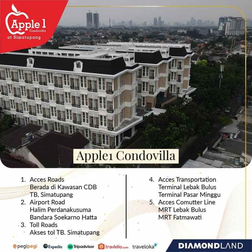 dijual apartemen jl raya jatipadang