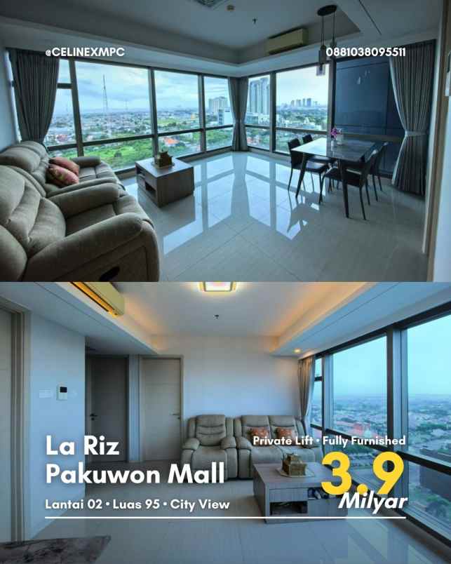dijual apartemen pakuwon indah