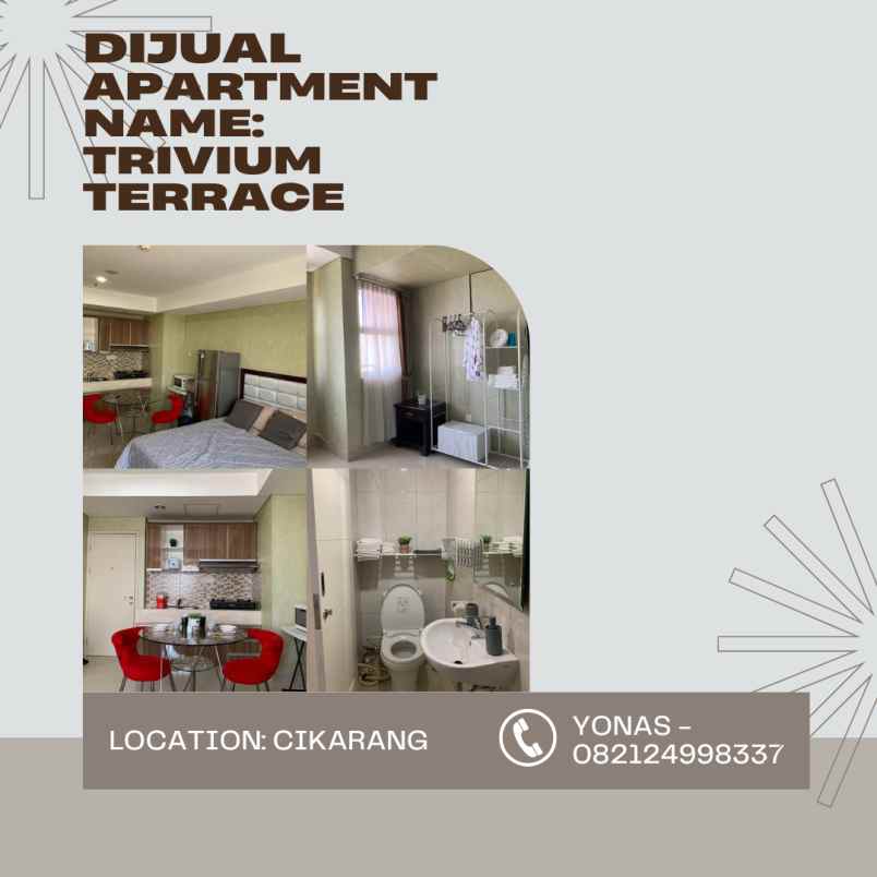 dijual apartment name trivium terrace