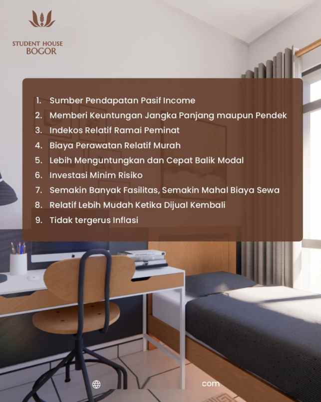 dijual kost cikarawang