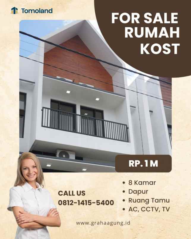 dijual kost jl chili jl perum joyo