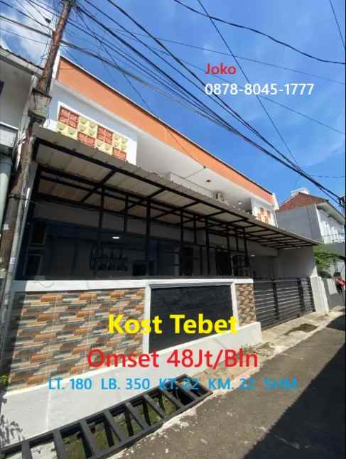 dijual kost jl tebet barat