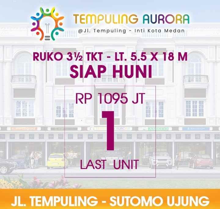 dijual ruko gudang kantor jalan tempuling tuasan