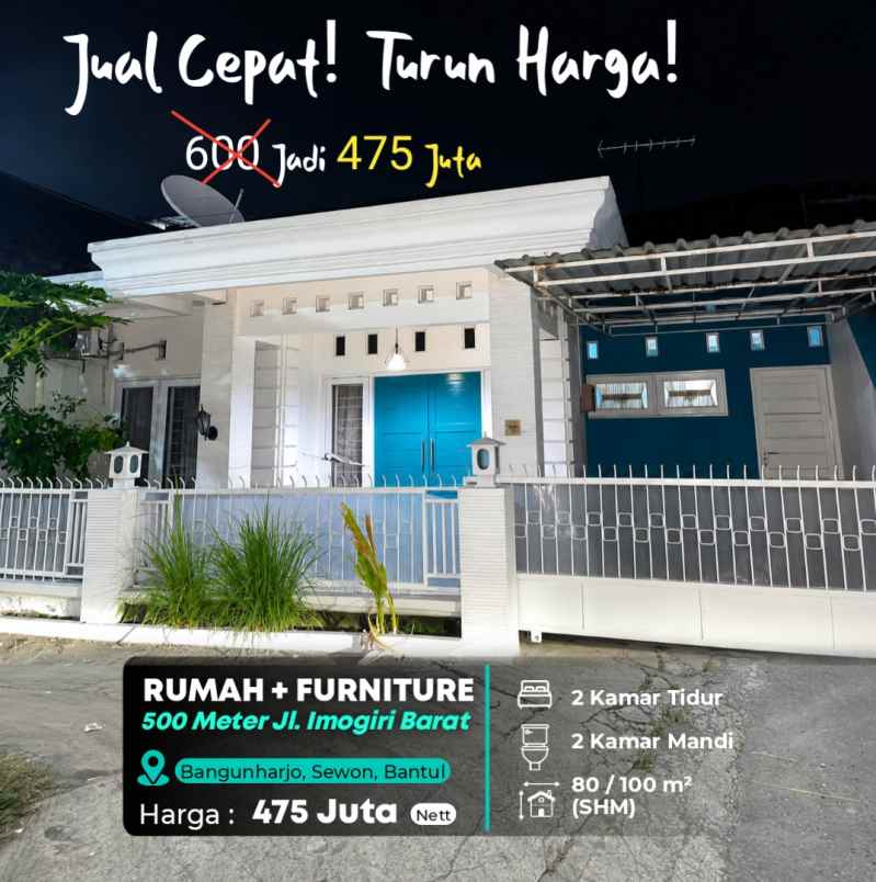 dijual rumah bangunharjo