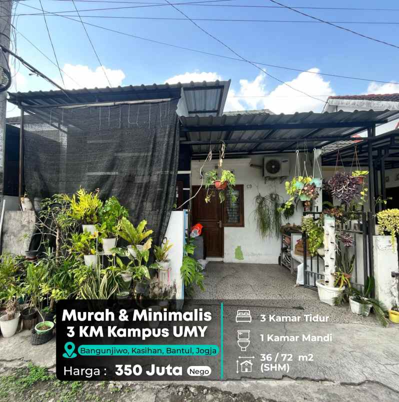 dijual rumah bangunjiwo kasihan bantul