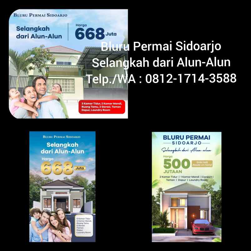 dijual rumah bluru permai sidoarjo