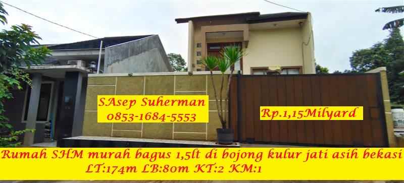 dijual rumah bojong kulur jati asih