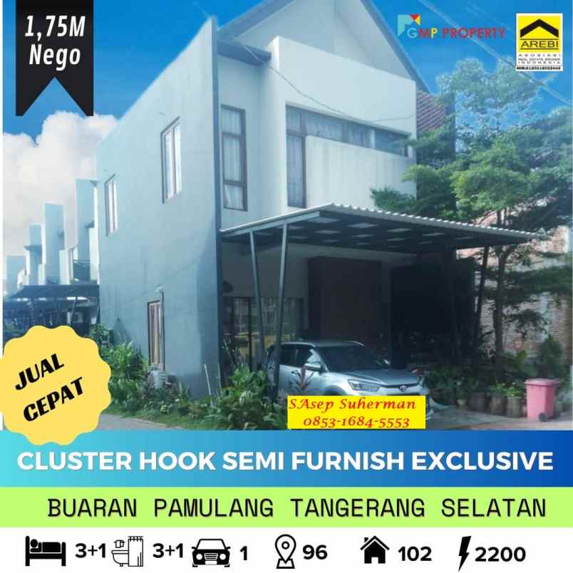 dijual rumah buaran pamulang tangerang
