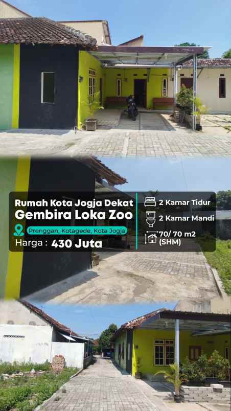 dijual rumah gembira loka zoo