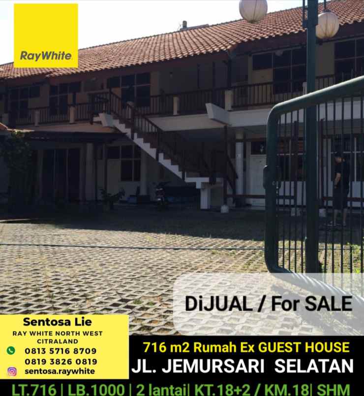 dijual rumah jalan jemursari selatan