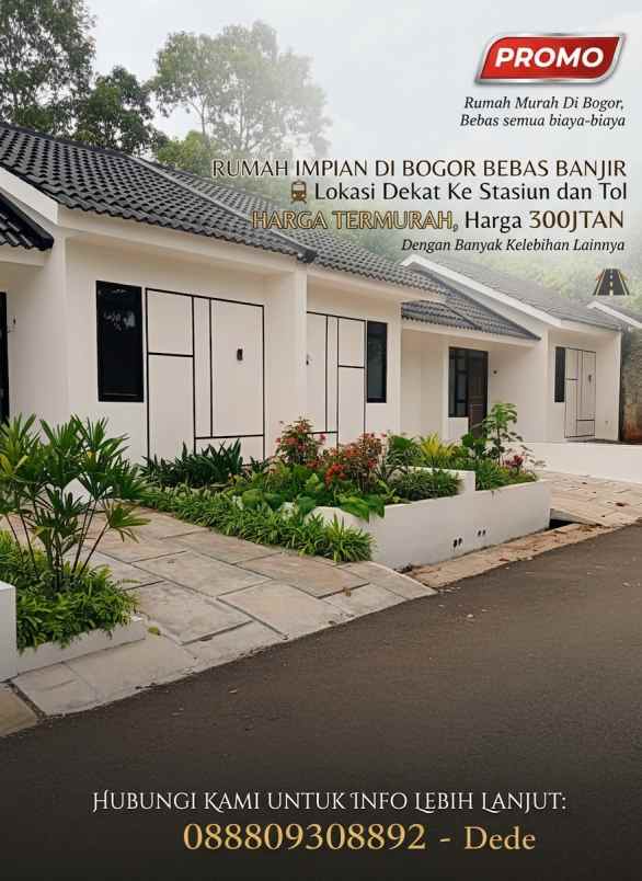 dijual rumah jalan raya amd tajurhalang