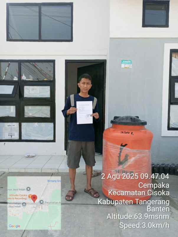 dijual rumah jalan raya megu cisoka