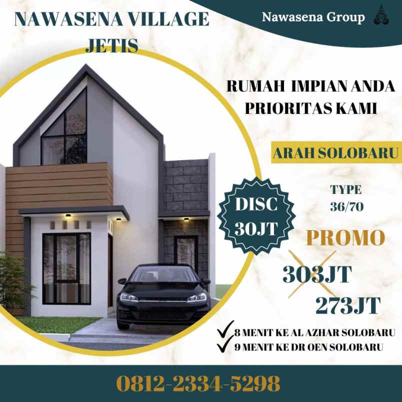 dijual rumah jetis baki sukoharjo