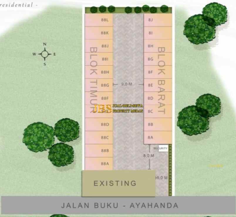 dijual rumah komplek the penthouse