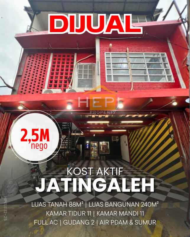 dijual rumah kost aktif di jatingaleh semarang