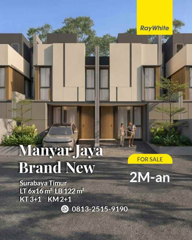 dijual rumah manyar jaya