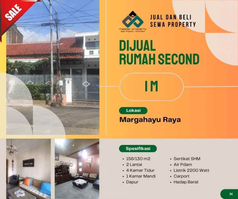 dijual rumah margahayu raya