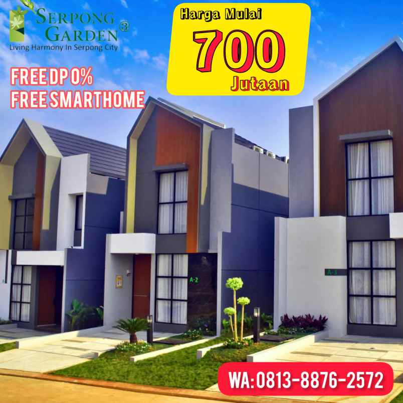 dijual rumah serpong garden 3