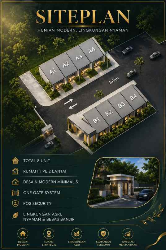 dijual rumah setu
