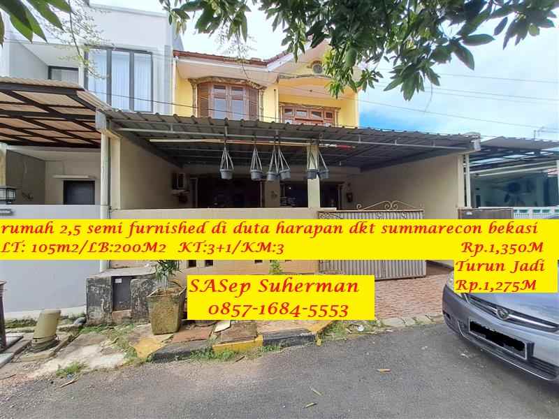 dijual rumah summarecon duta harapan bekasi