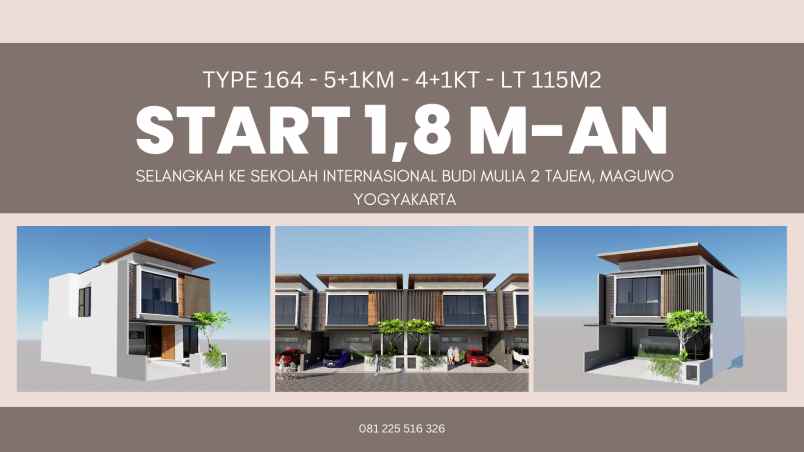 dijual rumah tajem
