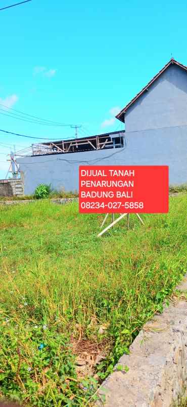 dijual tanah 300 m2 di penarungan mengwi badung bali