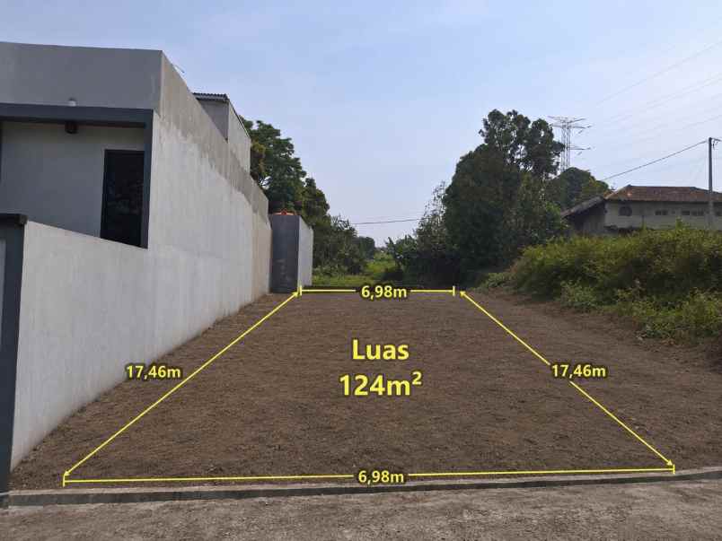 dijual tanah jalan kolonel masturi