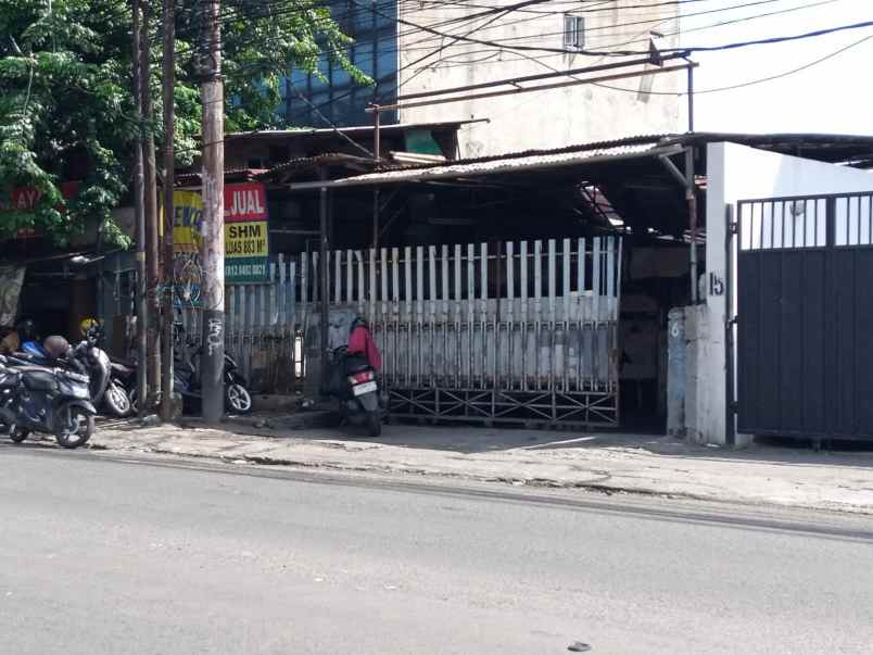 dijual tanah jalan raya kebayoran lama