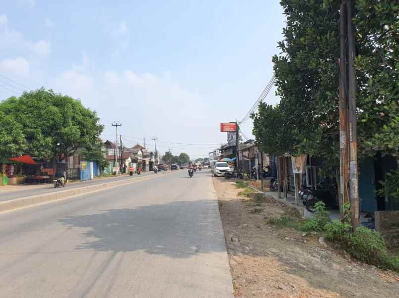 dijual tanah jalan raya serang