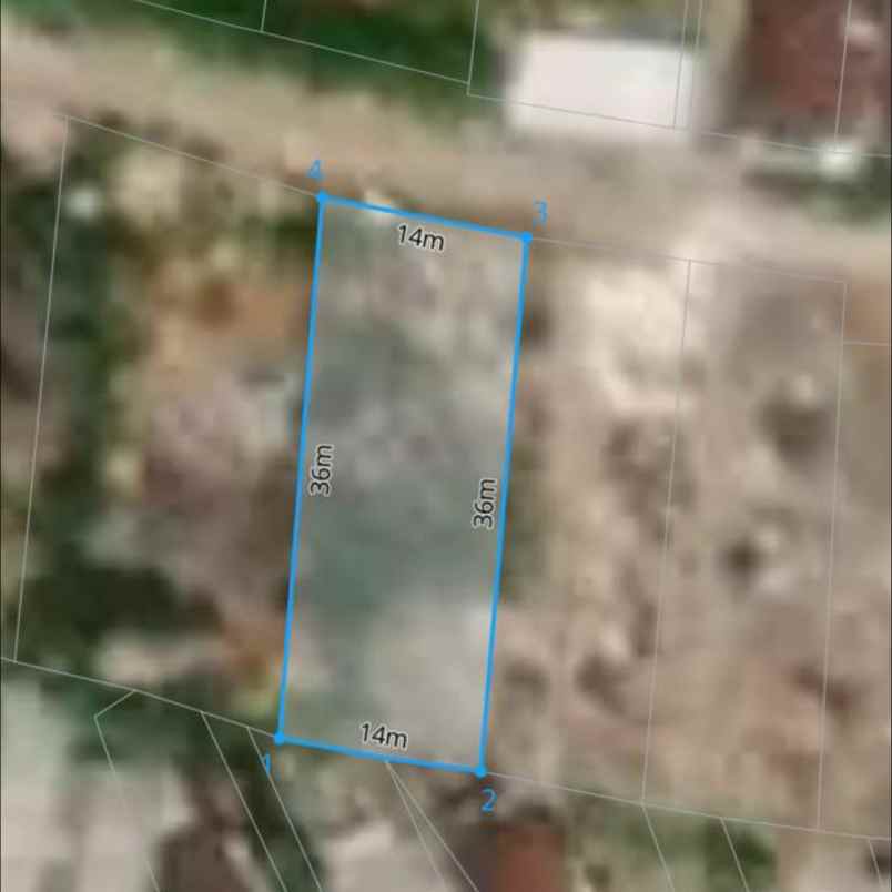 dijual tanah jl bung tomo x