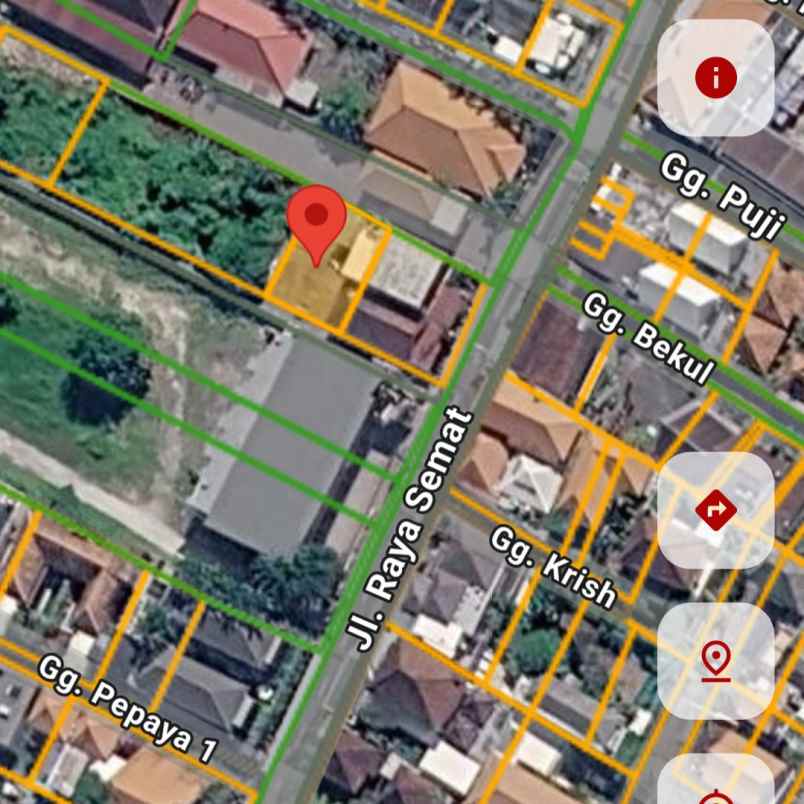 dijual tanah jl raya semat