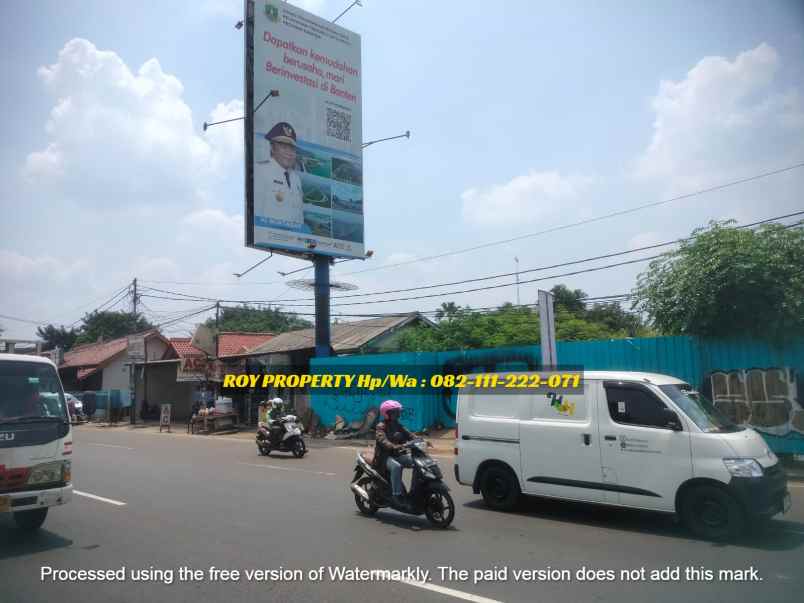 dijual tanah jl raya serpong pd jagung