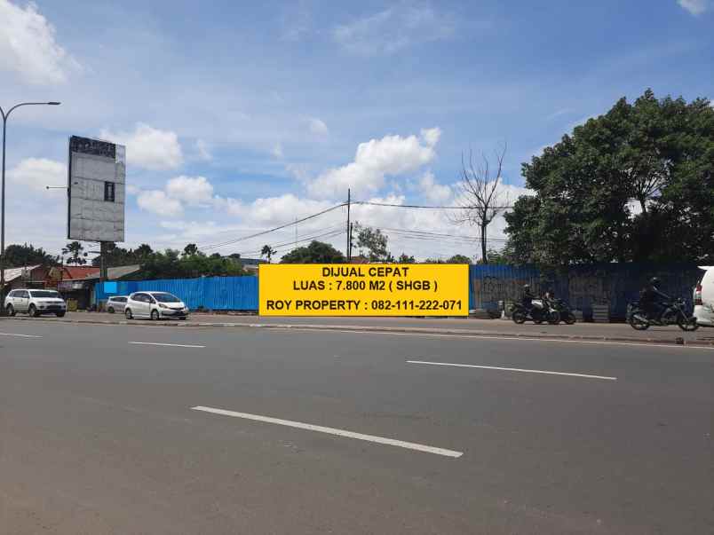 dijual tanah jl raya serpong pd jagung