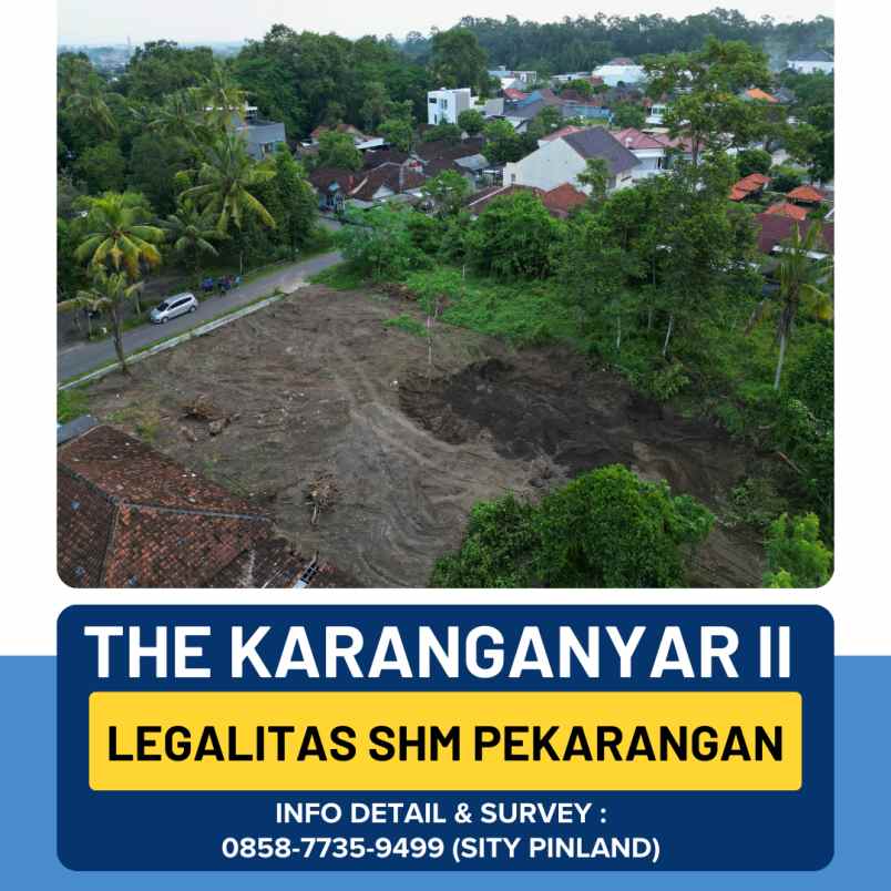 dijual tanah karanganyar wedomartani