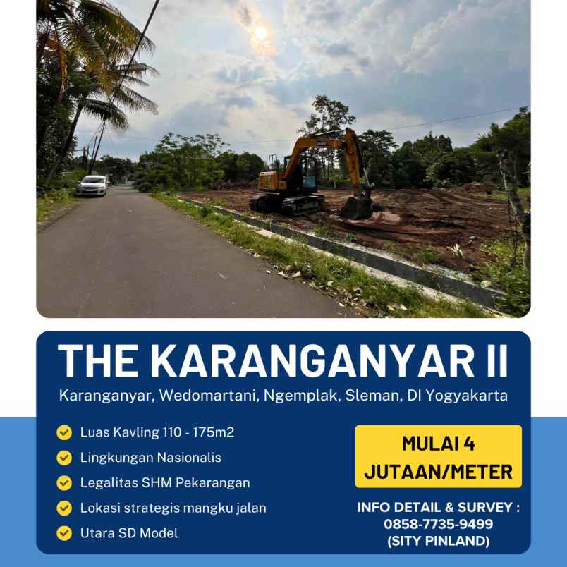 dijual tanah karanganyar wedomartani