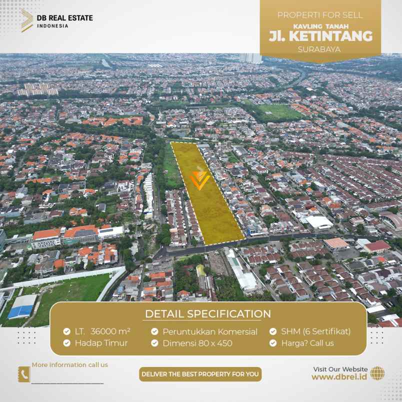 dijual tanah ketintang