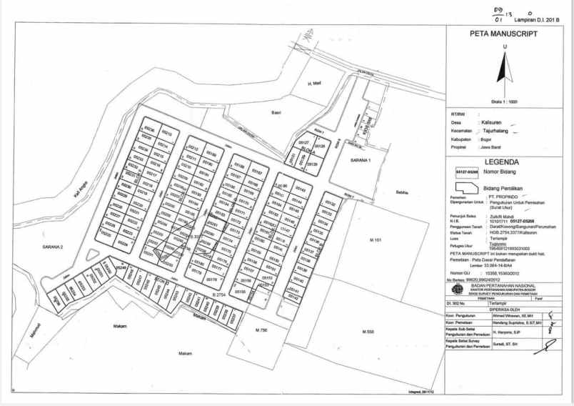 dijual tanah perum bumi indah nusantara