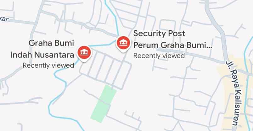 dijual tanah perum bumi indah nusantara