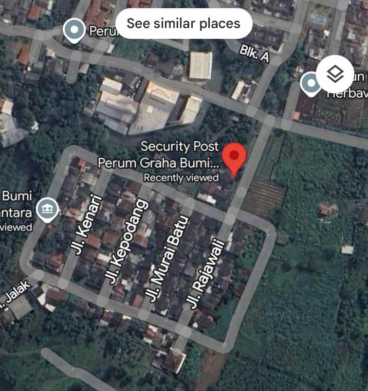 dijual tanah perum bumi indah nusantara